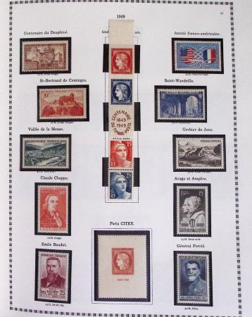 1940-1975, Lot de France avec plusieurs collections