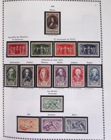 1940-1975, Lot de France avec plusieurs collections