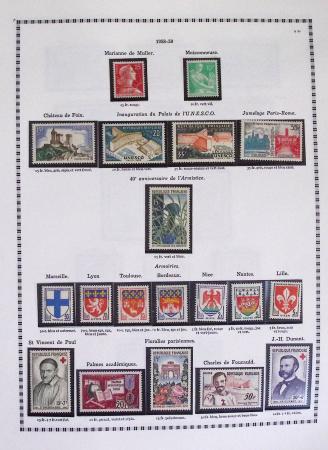 1940-1975, Lot de France avec plusieurs collections