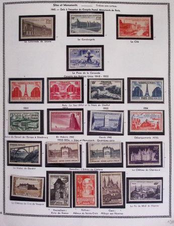 1940-1975, Lot de France avec plusieurs collections