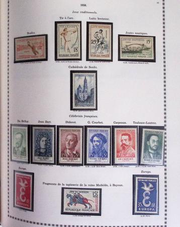 1940-1975, Lot de France avec plusieurs collections