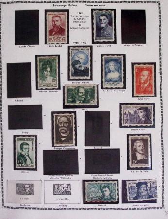 1940-1975, Lot de France avec plusieurs collections