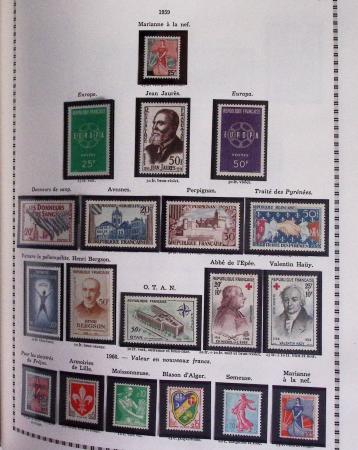 1940-1975, Lot de France avec plusieurs collections