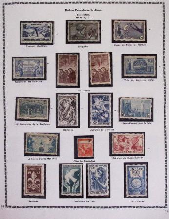 1940-1975, Lot de France avec plusieurs collections