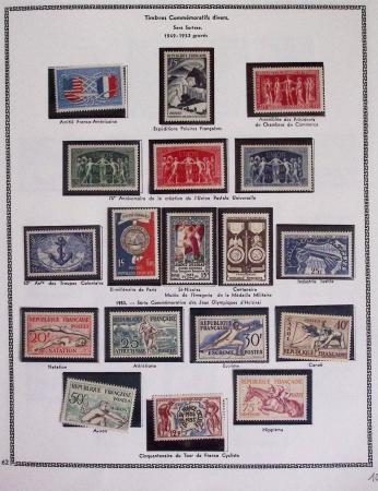 1940-1975, Lot de France avec plusieurs collections