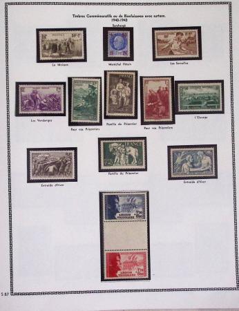 1940-1975, Lot de France avec plusieurs collections