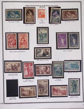 1940-1975, Lot de France avec plusieurs collections
