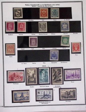1940-1975, Lot de France avec plusieurs collections