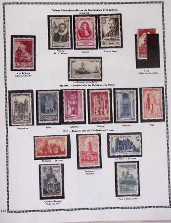 1940-1975, Lot de France avec plusieurs collections