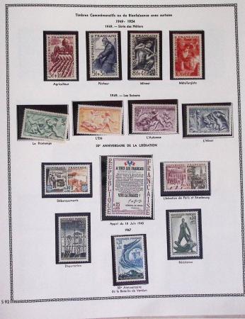 1940-1975, Lot de France avec plusieurs collections
