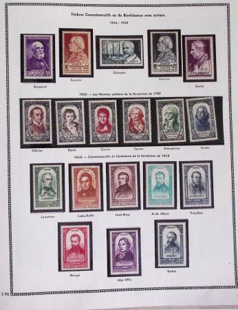 1940-1975, Lot de France avec plusieurs collections