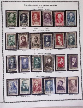 1940-1975, Lot de France avec plusieurs collections
