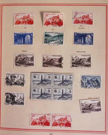 1940-1975, Lot de France avec plusieurs collections