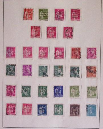 1940-1975, Lot de France avec plusieurs collections