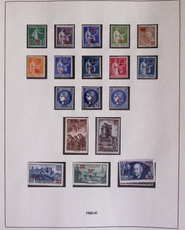 1940-1975, Lot de France avec plusieurs collections