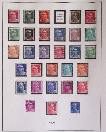 1940-1975, Lot de France avec plusieurs collections