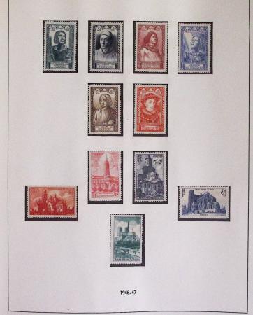 1940-1975, Lot de France avec plusieurs collections