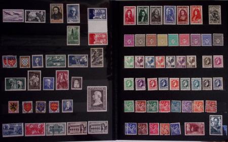 1940-1975, Lot de France avec plusieurs collections