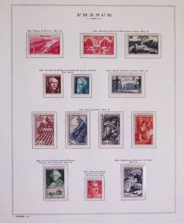 1940-1975, Lot de France avec plusieurs collections