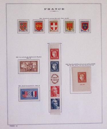 1940-1975, Lot de France avec plusieurs collections