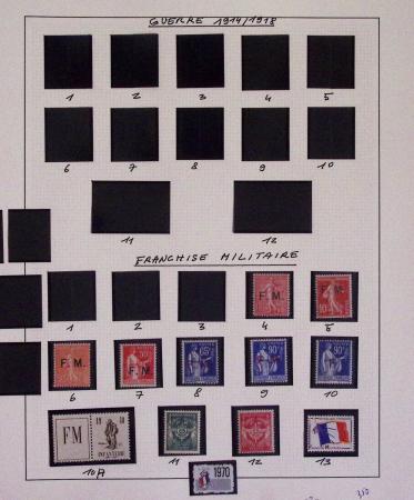 1940-1975, Lot de France avec plusieurs collections