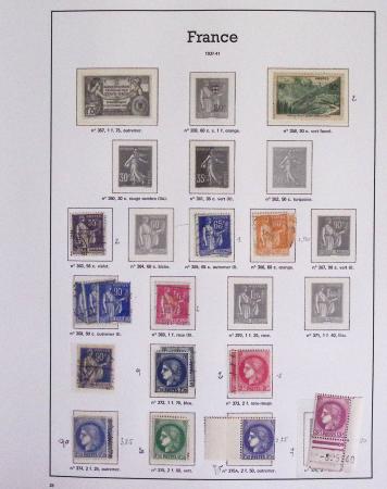 1940-1975, Lot de France avec plusieurs collections
