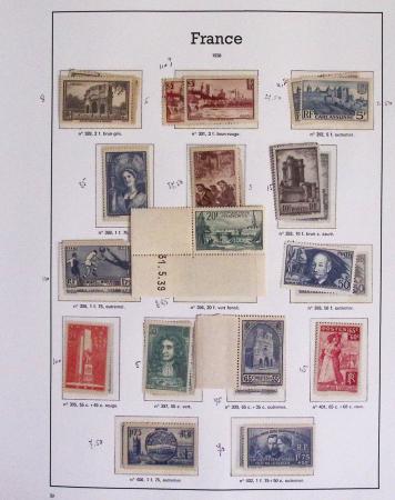 1940-1975, Lot de France avec plusieurs collections
