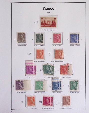 1940-1975, Lot de France avec plusieurs collections