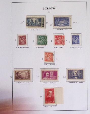 1940-1975, Lot de France avec plusieurs collections