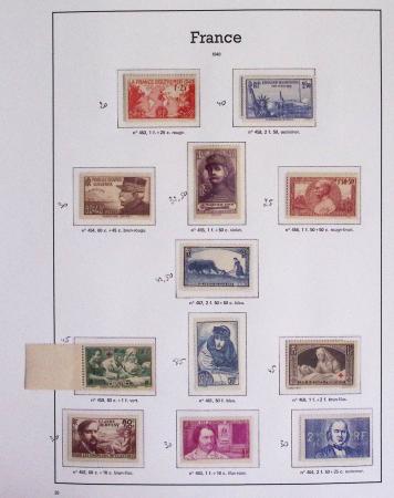 1940-1975, Lot de France avec plusieurs collections