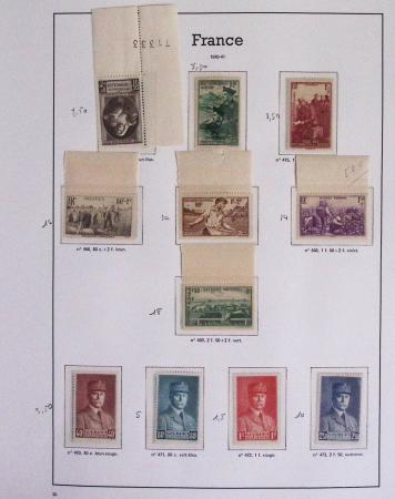 1940-1975, Lot de France avec plusieurs collections