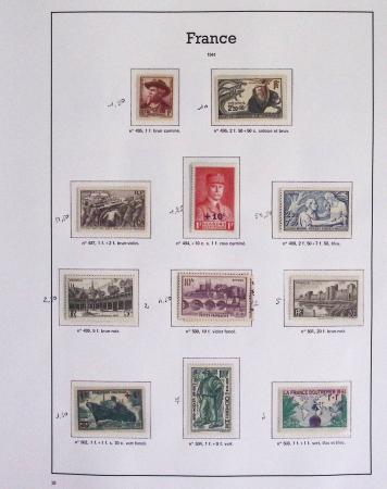 1940-1975, Lot de France avec plusieurs collections