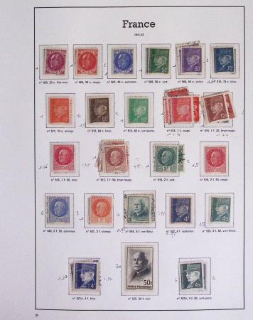 1940-1975, Lot de France avec plusieurs collections
