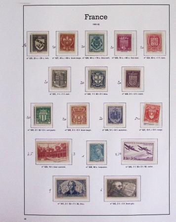 1940-1975, Lot de France avec plusieurs collections