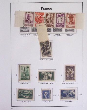 1940-1975, Lot de France avec plusieurs collections