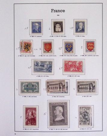 1940-1975, Lot de France avec plusieurs collections