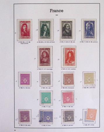 1940-1975, Lot de France avec plusieurs collections
