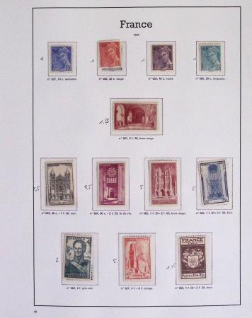 1940-1975, Lot de France avec plusieurs collections