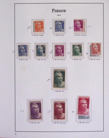 1940-1975, Lot de France avec plusieurs collections