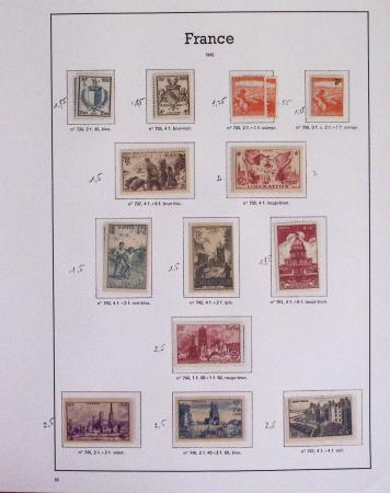 1940-1975, Lot de France avec plusieurs collections