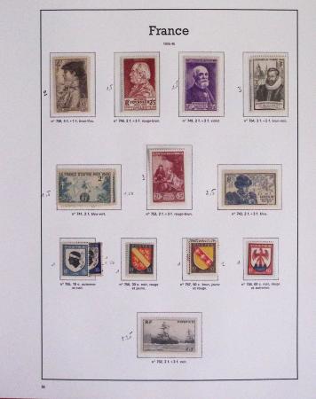 1940-1975, Lot de France avec plusieurs collections