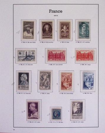 1940-1975, Lot de France avec plusieurs collections