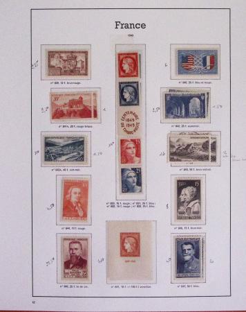 1940-1975, Lot de France avec plusieurs collections