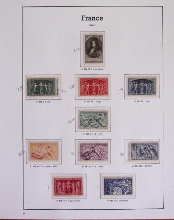1940-1975, Lot de France avec plusieurs collections