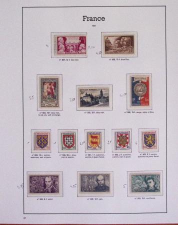 1940-1975, Lot de France avec plusieurs collections