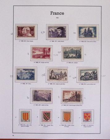 1940-1975, Lot de France avec plusieurs collections