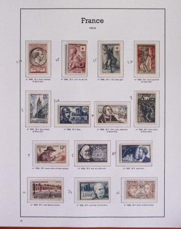 1940-1975, Lot de France avec plusieurs collections