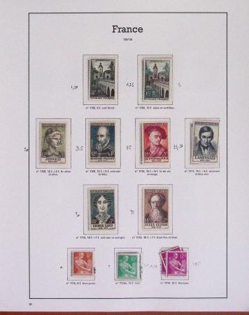 1940-1975, Lot de France avec plusieurs collections