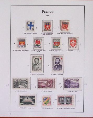 1940-1975, Lot de France avec plusieurs collections