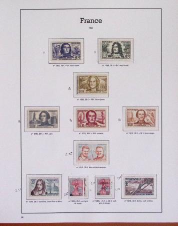 1940-1975, Lot de France avec plusieurs collections